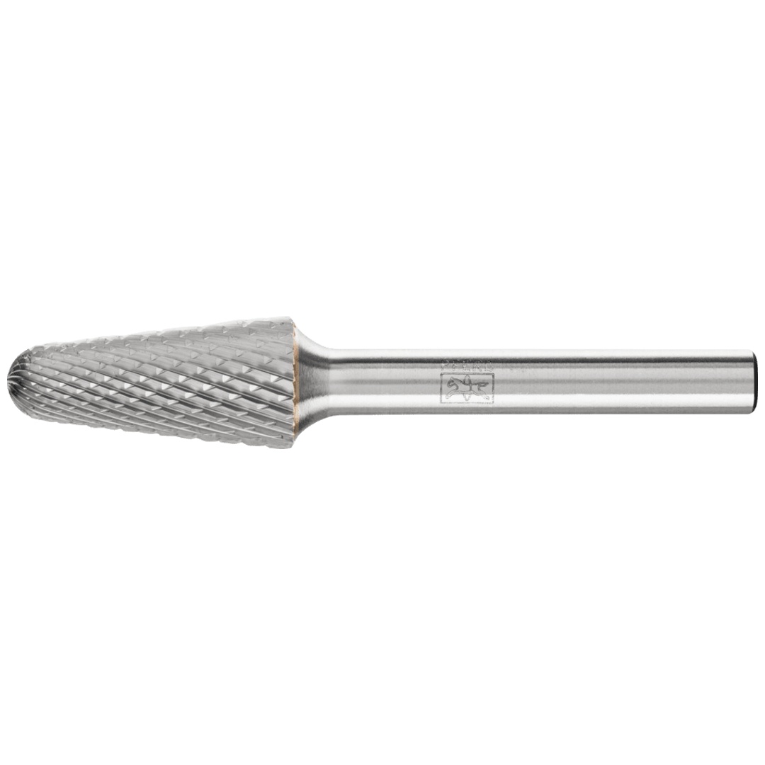 PFERD TOOLS Hartmetall Frässtift Rundkegel KEL Ø 12x25 mm Schaft-Ø 6 mm Z4 universal mittel fein