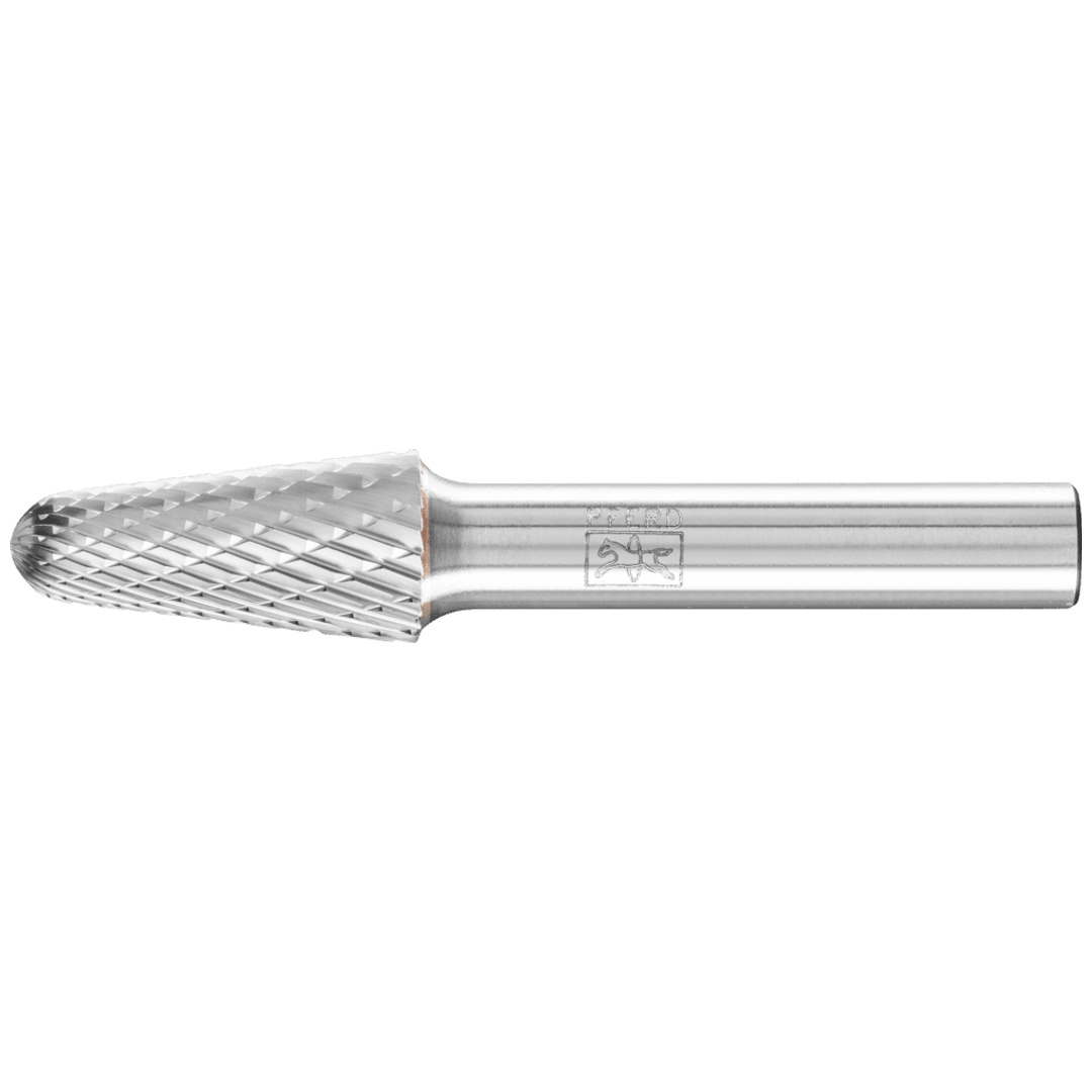 PFERD TOOLS Hartmetall Hochleistungsfrässtift TOUGH Rundkegel KEL Ø 12x25 mm Schaft-Ø 8 mm schlagfest