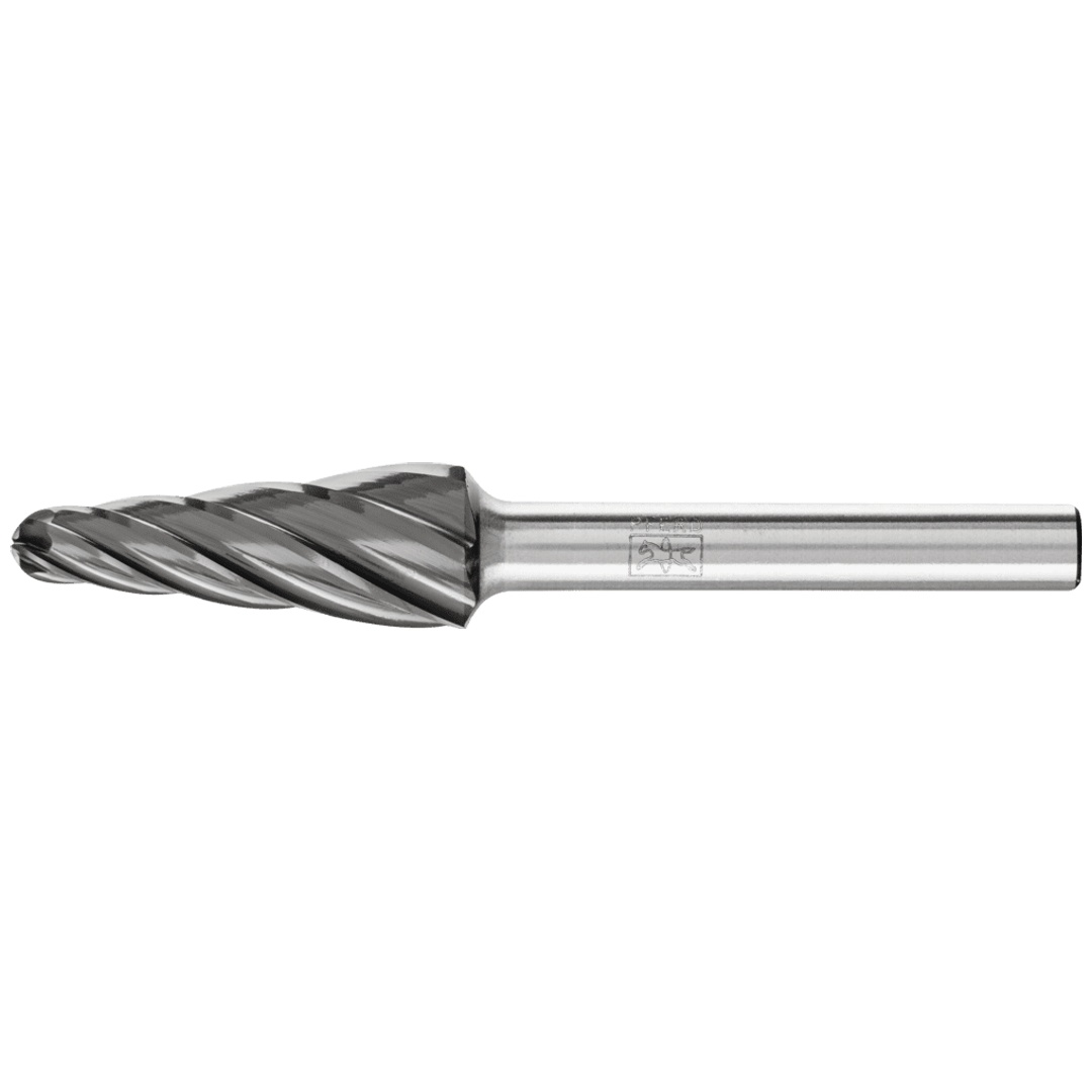 PFERD TOOLS Hartmetall Hochleistungsfrässtift  ALU Rundkegel KEL Ø 12x30mm Schaft-Ø 6mm für Alu/NE Metalle HICOAT