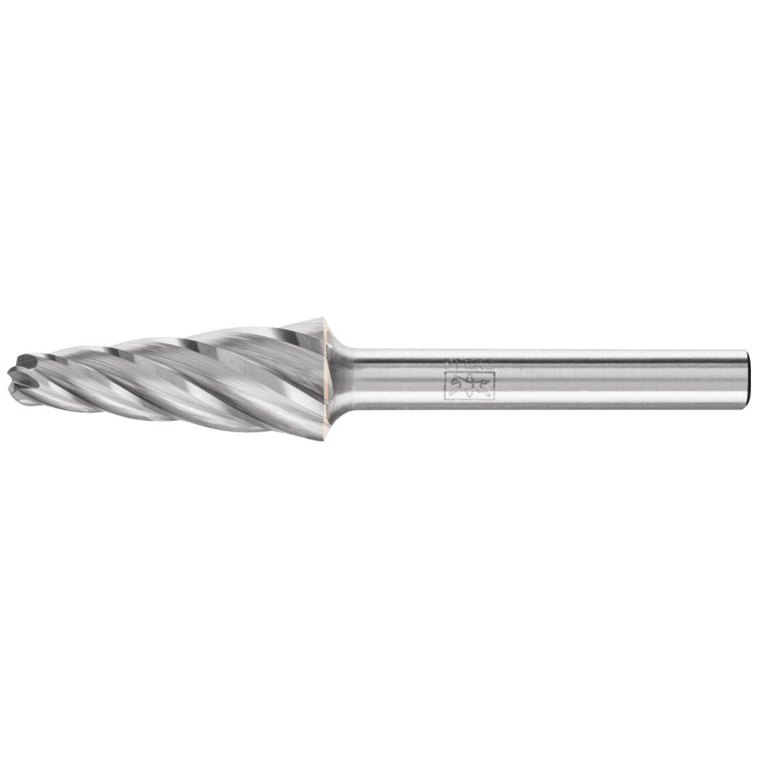 PFERD TOOLS Hartmetall Hochleistungsfrässtift ALU Rundkegel KEL Ø 12x30mm Schaft-Ø 6mm für Alu/NE Metalle