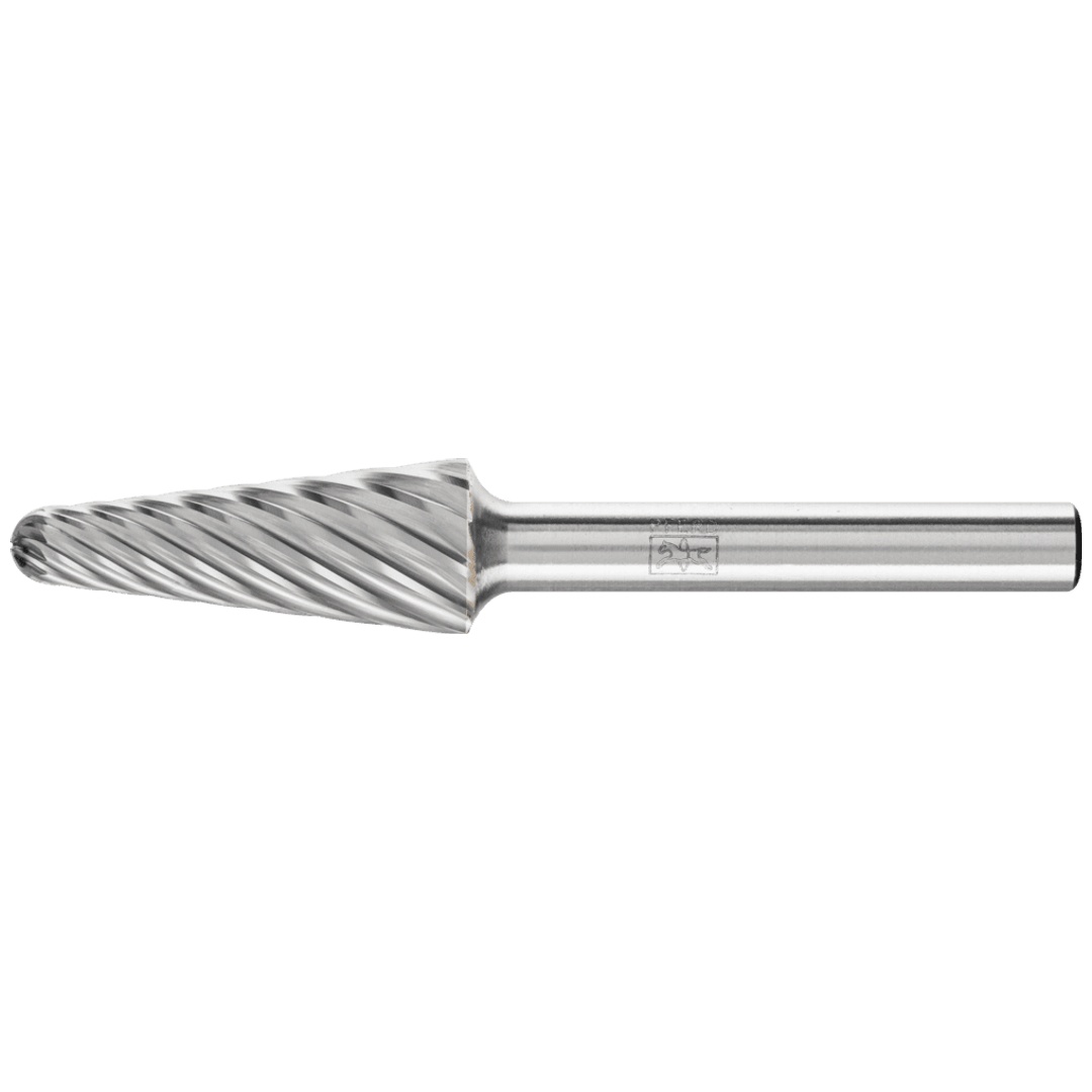 PFERD TOOLS Hartmetall Hochleistungsfrässtift INOX Rundkegel KEL Ø 12x30mm Schaft-Ø 6 mm für Edelstahl