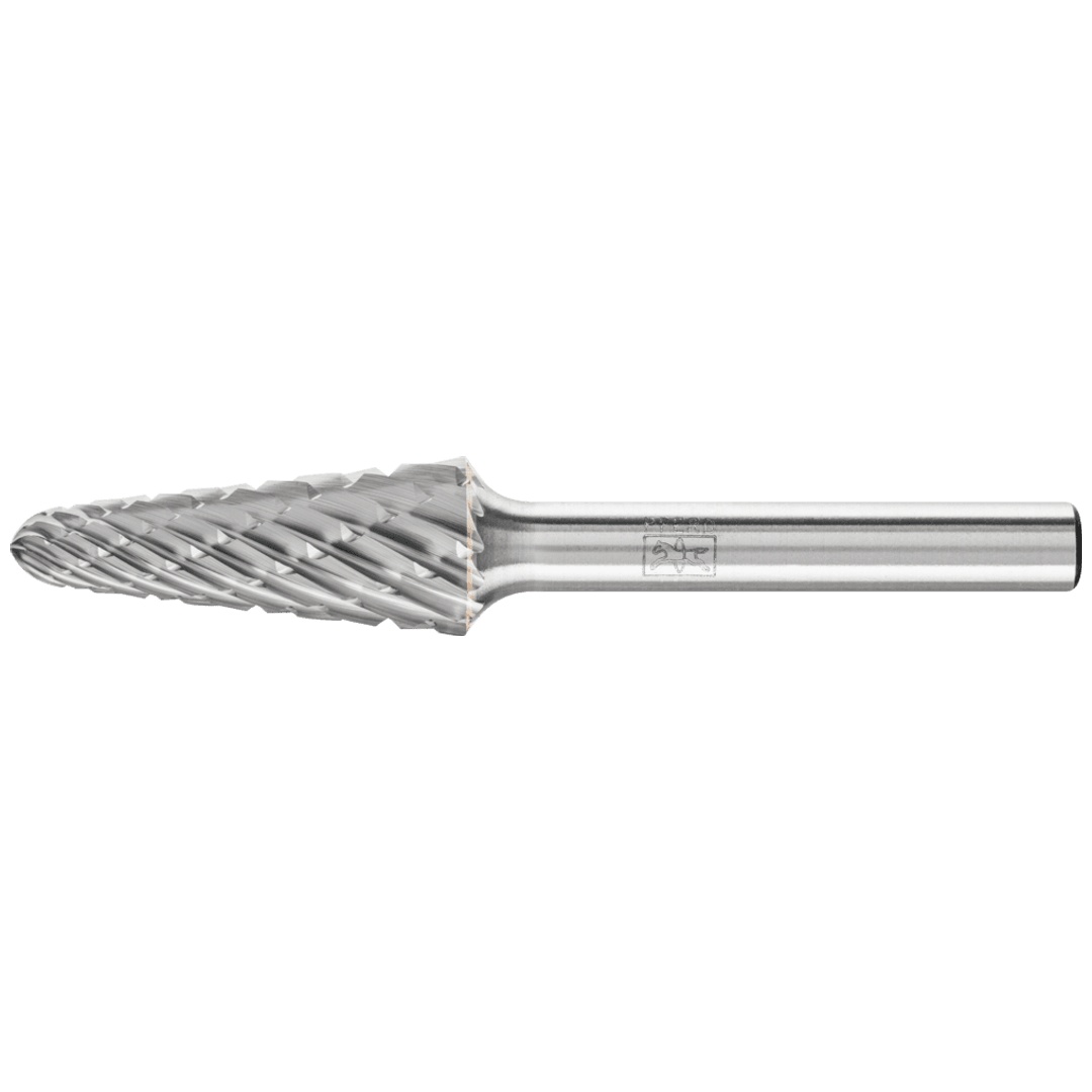 PFERD TOOLS Hartmetall Hochleistungsfrässtift NON-FERROUS Rundkegel KEL Ø 12x30mm Schaft-Ø 6 mm NE-Metalle