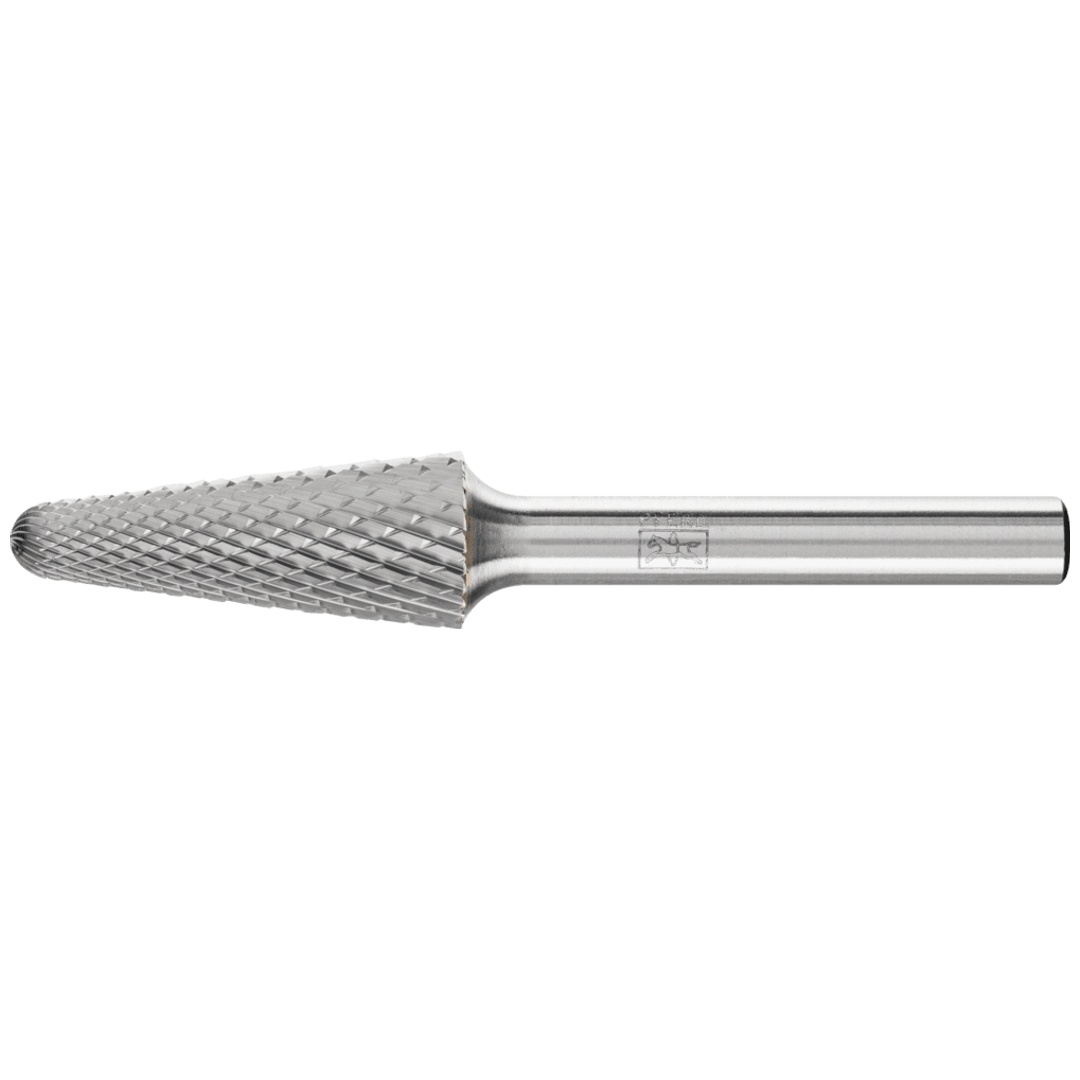 PFERD TOOLS Hartmetall Frässtift Rundkegel KEL Ø 12x30mm Schaft-Ø 6 mm Z4 universal mittel fein