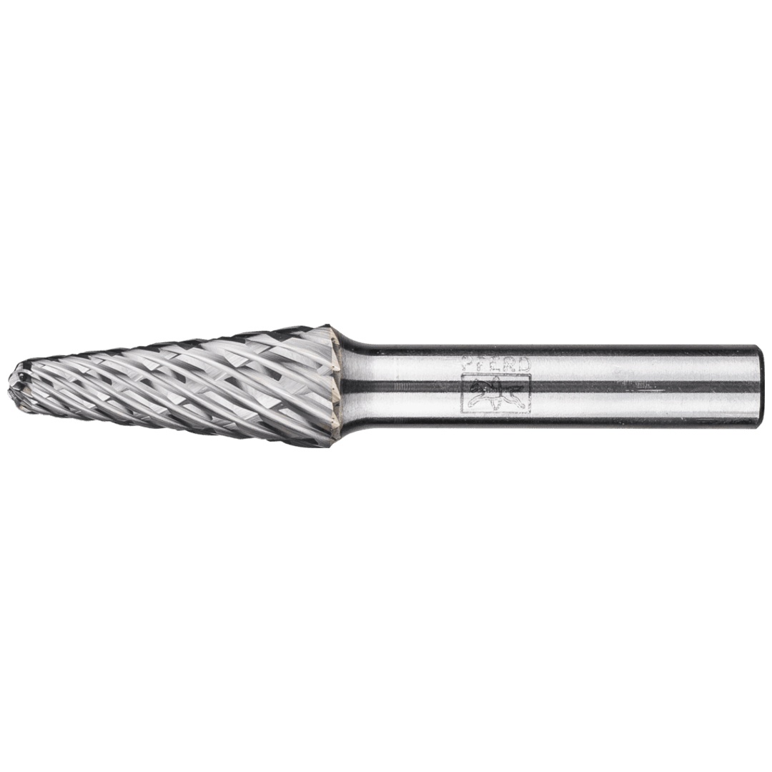 PFERD TOOLS Hartmetall Hochleistungsfrässtift CAST Rundkegel KEL Ø 12x30mm Schaft-Ø 8 mm für Gußeisen