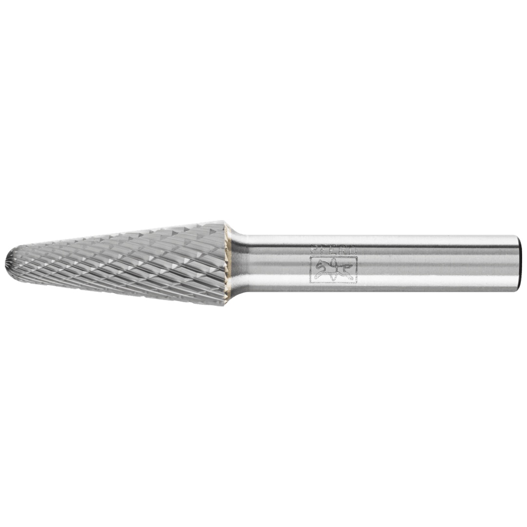 PFERD TOOLS Hartmetall Frässtift Rundkegel KEL Ø 12x30mm Schaft-Ø 8 mm Z3P universal mittel kreuzverzahnt