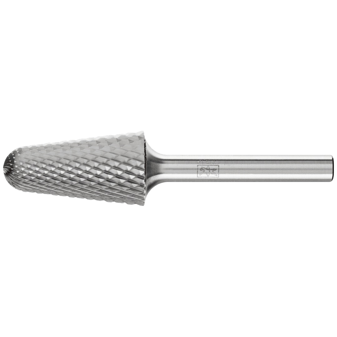PFERD TOOLS Hartmetall Frässtift Rundkegel KEL Ø 16x30mm Schaft-Ø 6 mm Z4 universal mittel fein