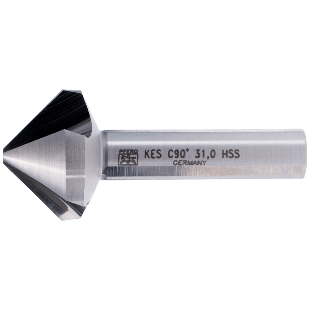 PFERD TOOLS HSS Kegel-und Entgratsenker 90° Ø 31 mm Schaft-Ø 12 mm DIN 335 C 3-Flächenschaft