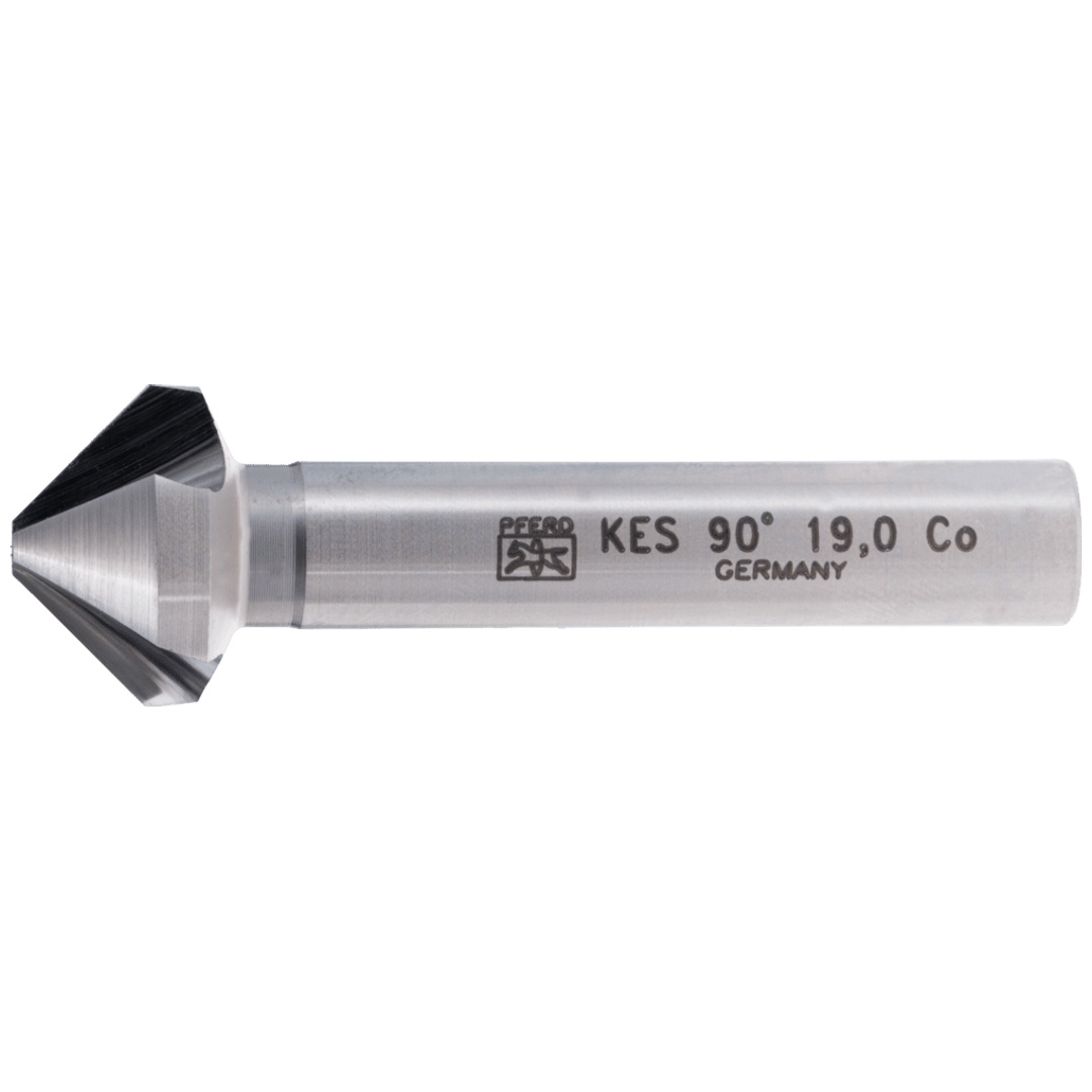 PFERD TOOLS HSSE Co5 Kegel-und Entgratsenker 90° Ø 19 mm Schaft-Ø 10mm DIN 335 C