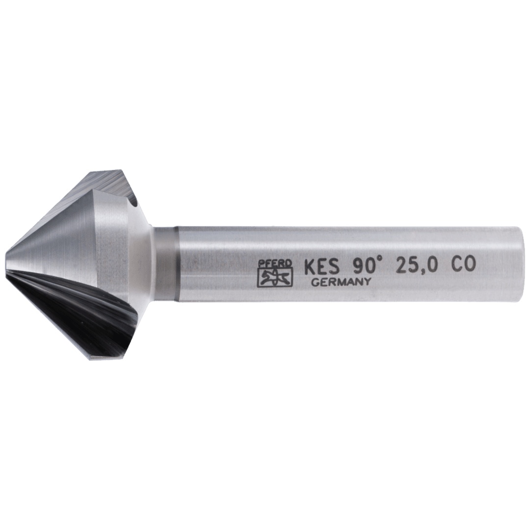 PFERD TOOLS HSSE Co5 Kegel-und Entgratsenker 90° Ø 25 mm Schaft-Ø 10mm DIN 335 C