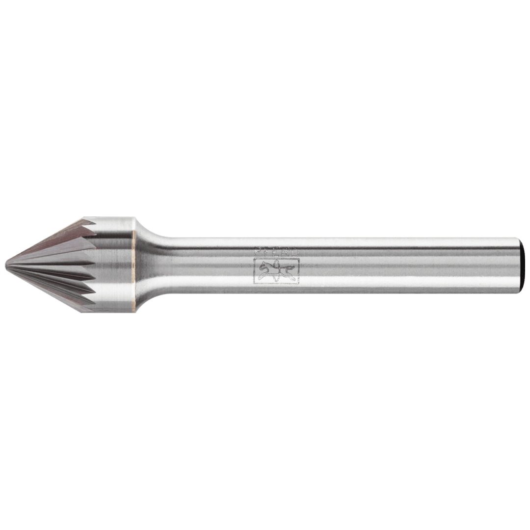 PFERD TOOLS Hartmetall Frässtift Kegelsenk KSJ 60° Ø 10x08 mm Schaft-Ø 6 mm Z3 universal mittel