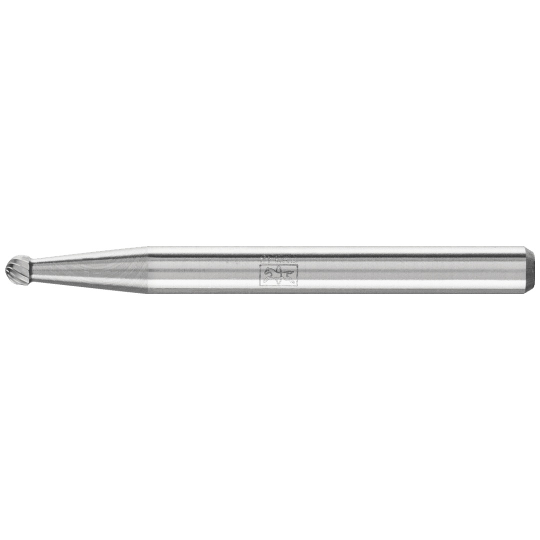 PFERD TOOLS Hartmetall Frässtift Kugel KUD Ø 02x1,5 mm Schaft-Ø 3 mm Z5 universal fein
