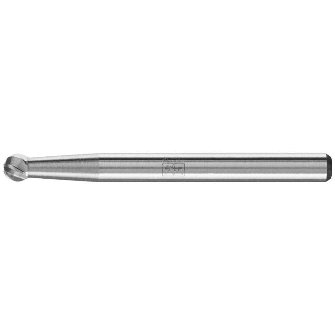 PFERD TOOLS Hartmetall Hochleistungsfrässtift INOX Kugel KUD Ø 03x02 mm Schaft-Ø 3 mm für Edelstahl