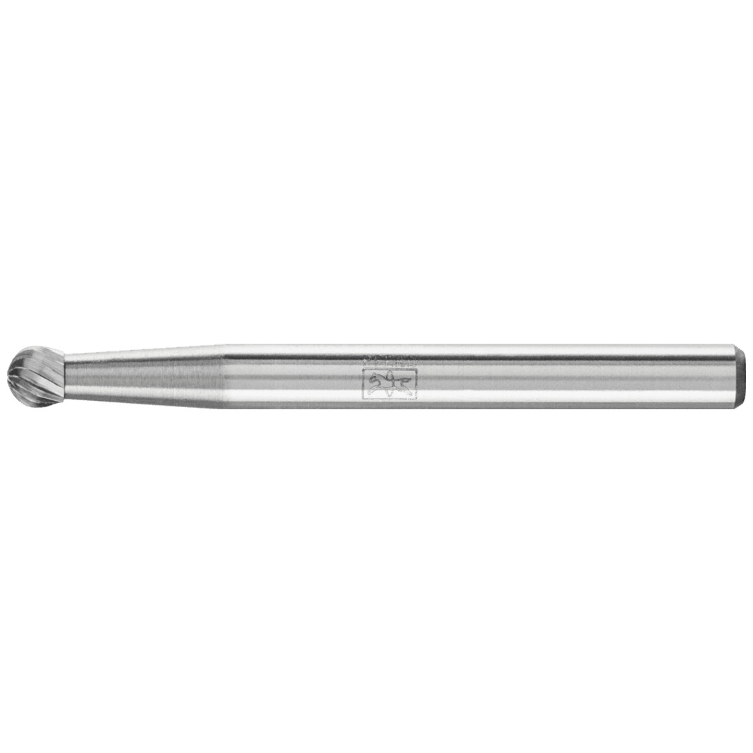 PFERD TOOLS Hartmetall Frässtift Kugel KUD Ø 03x02 mm Schaft-Ø 3 mm Z5 universal fein