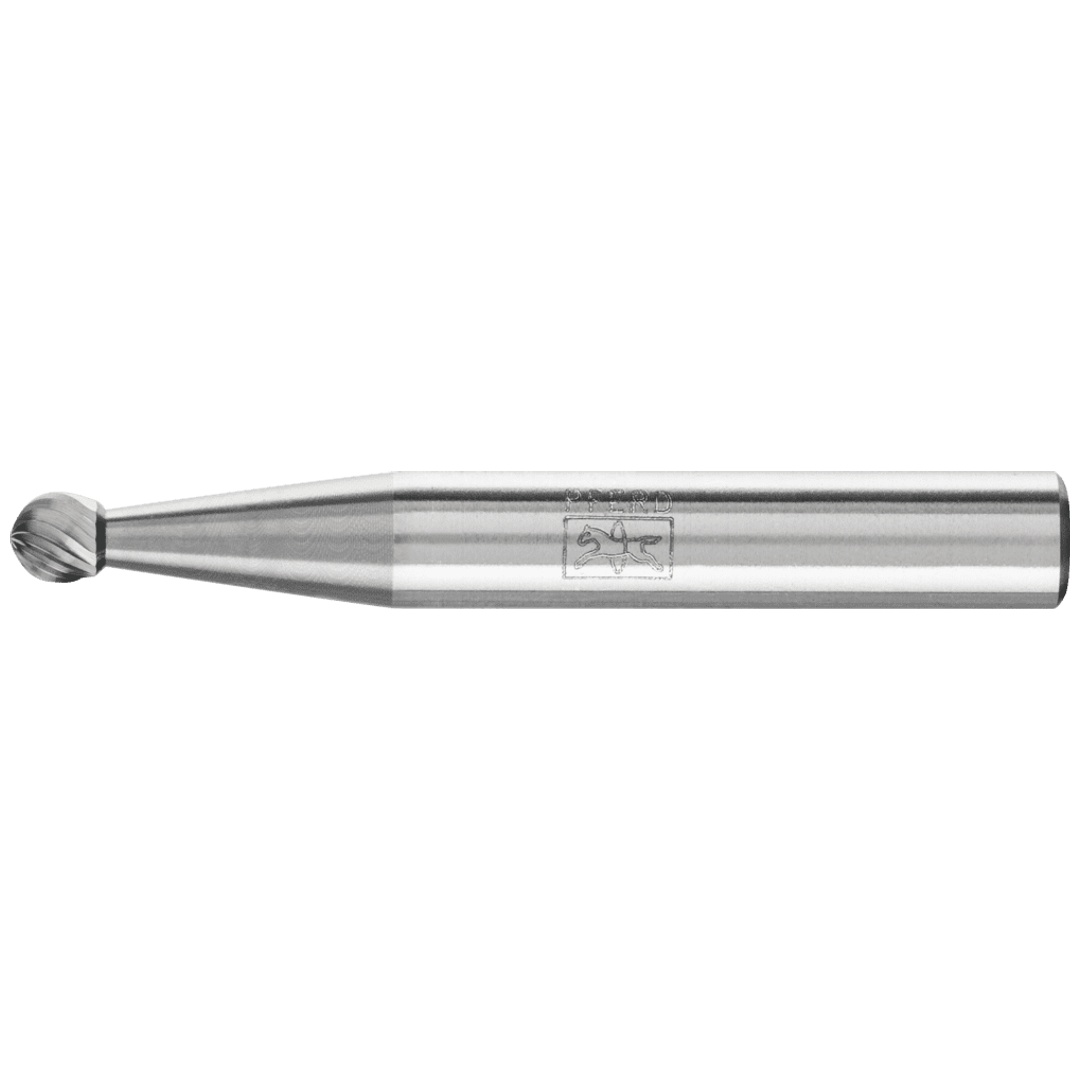 PFERD TOOLS Hartmetall Frässtift Kugel KUD Ø 04x03 mm Schaft-Ø 6 mm Z5 universal fein
