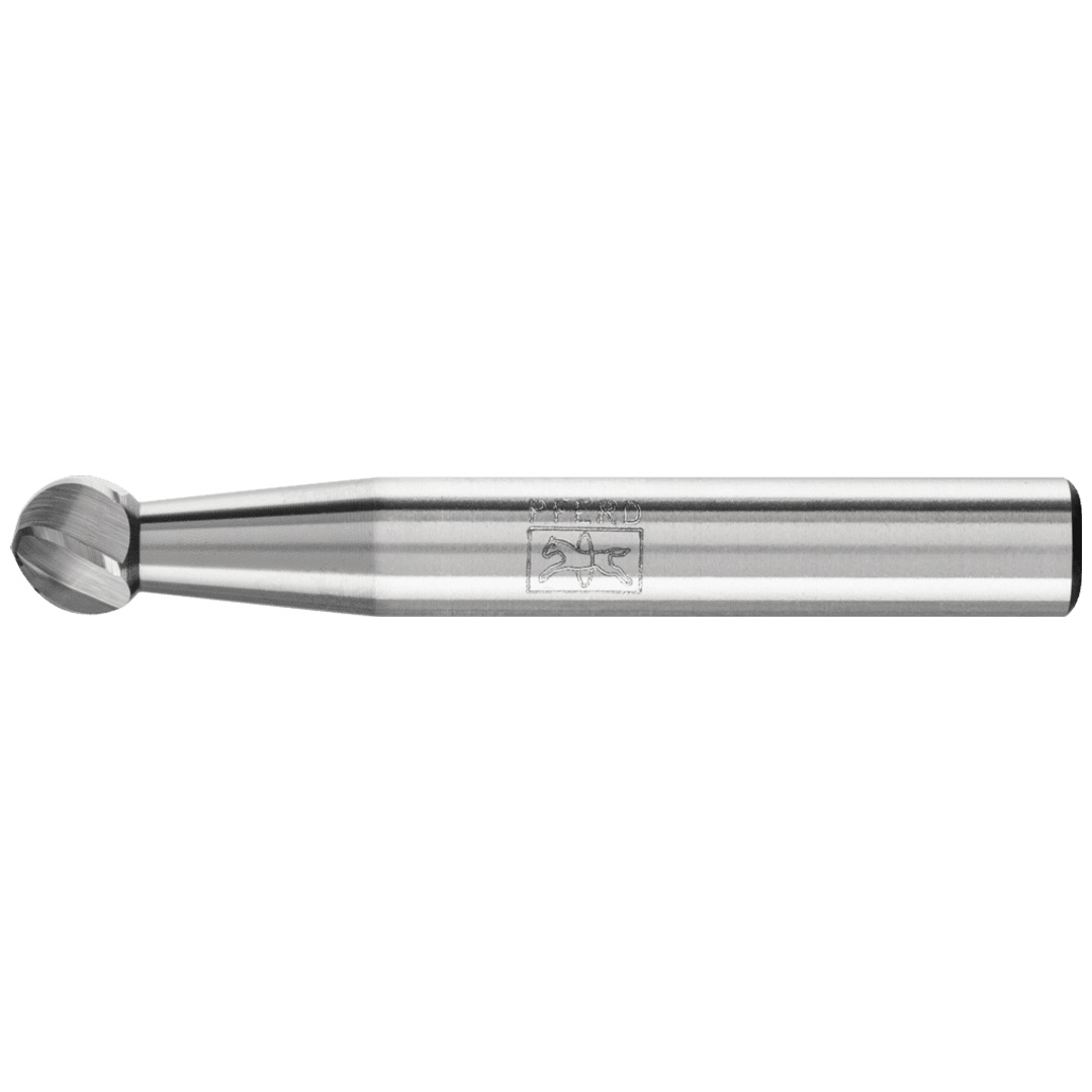 PFERD TOOLS Hartmetall Hochleistungsfrässtift ALU Kugel KUD Ø 06x05mm Schaft-Ø 6mm für Alu/NE Metalle
