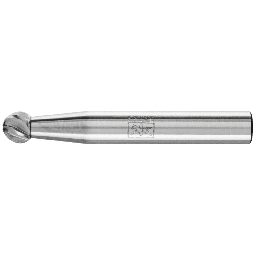 PFERD TOOLS Hartmetall Hochleistungsfrässtift INOX Kugel KUD Ø 06x05 mm Schaft-Ø 6 mm für Edelstahl