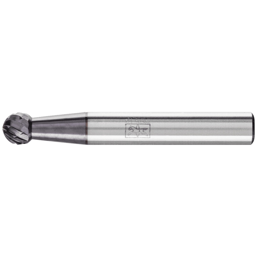 PFERD TOOLS Hartmetall Frässtift Kugel KUD Ø 06x05mm Schaft-Ø 6mm Z3P universal mittel kreuzverzahnt HICOAT