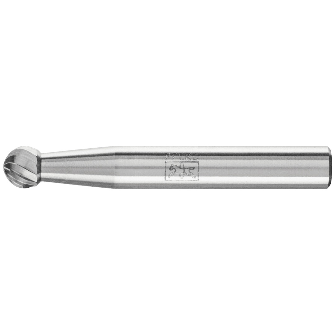 PFERD TOOLS Hartmetall Frässtift Kugel KUD Ø 06x05 mm Schaft-Ø 6 mm Z3 universal mittel