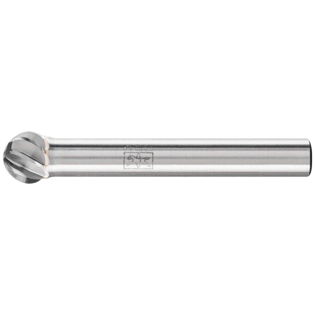 PFERD TOOLS Hartmetall Hochleistungsfrässtift INOX Kugel KUD Ø 08x07 mm Schaft-Ø 6 mm für Edelstahl