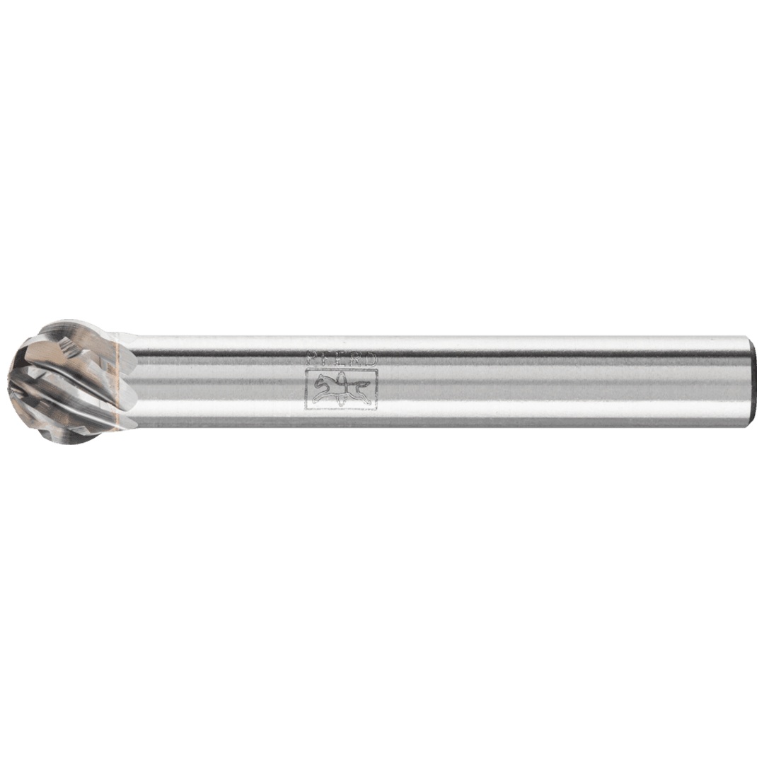 PFERD TOOLS Hartmetall Hochleistungsfrässtift STEEL Kugel KUD Ø 08x07 mm Schaft-Ø 6 mm für Stahl