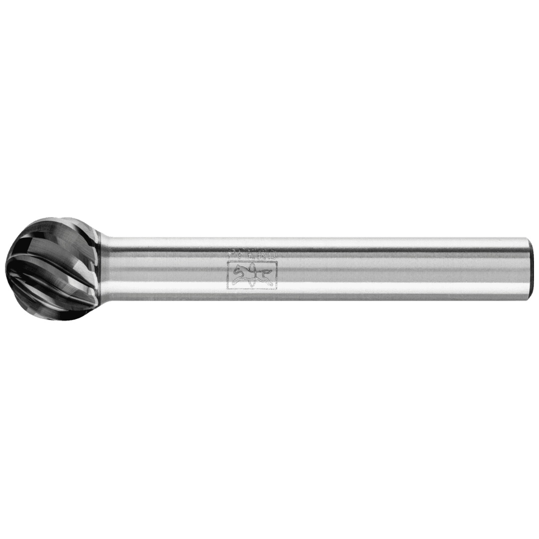 PFERD TOOLS Hartmetall Hochleistungsfrässtift INOX Kugel KUD Ø 10x09 mm Schaft-Ø 6 mm HICOAT für Edelstahl