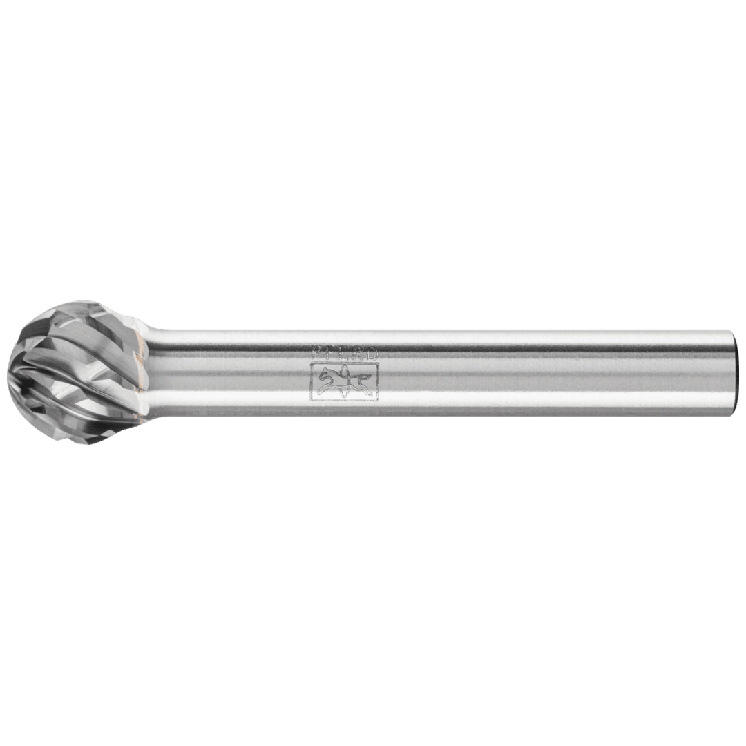 PFERD TOOLS Hartmetall Hochleistungsfrässtift STEEL Kugel KUD Ø 10x09 mm Schaft-Ø 6 mm für Stahl