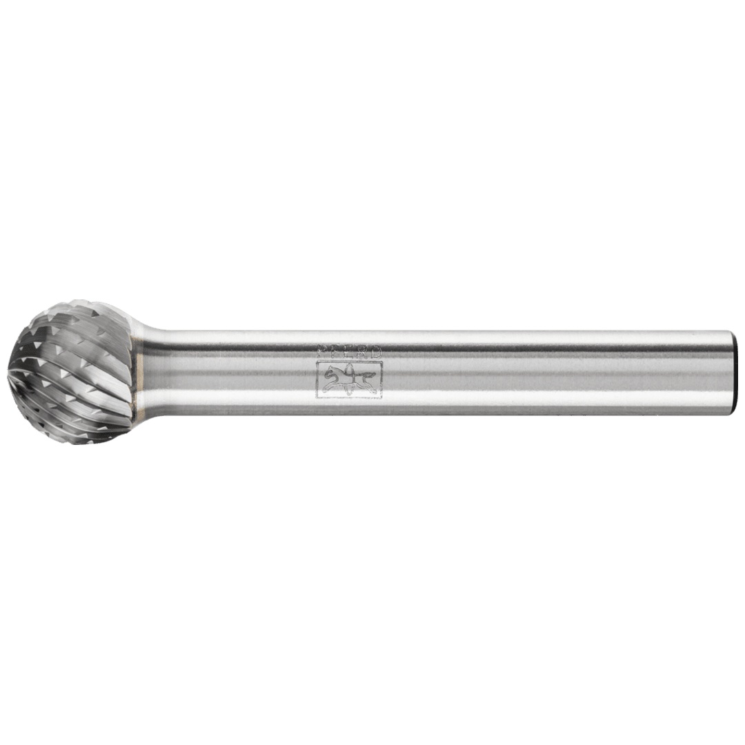 PFERD TOOLS Hartmetall Frässtift Kugel KUD Ø 10x09 mm Schaft-Ø 6 mm Z4 universal mittel fein