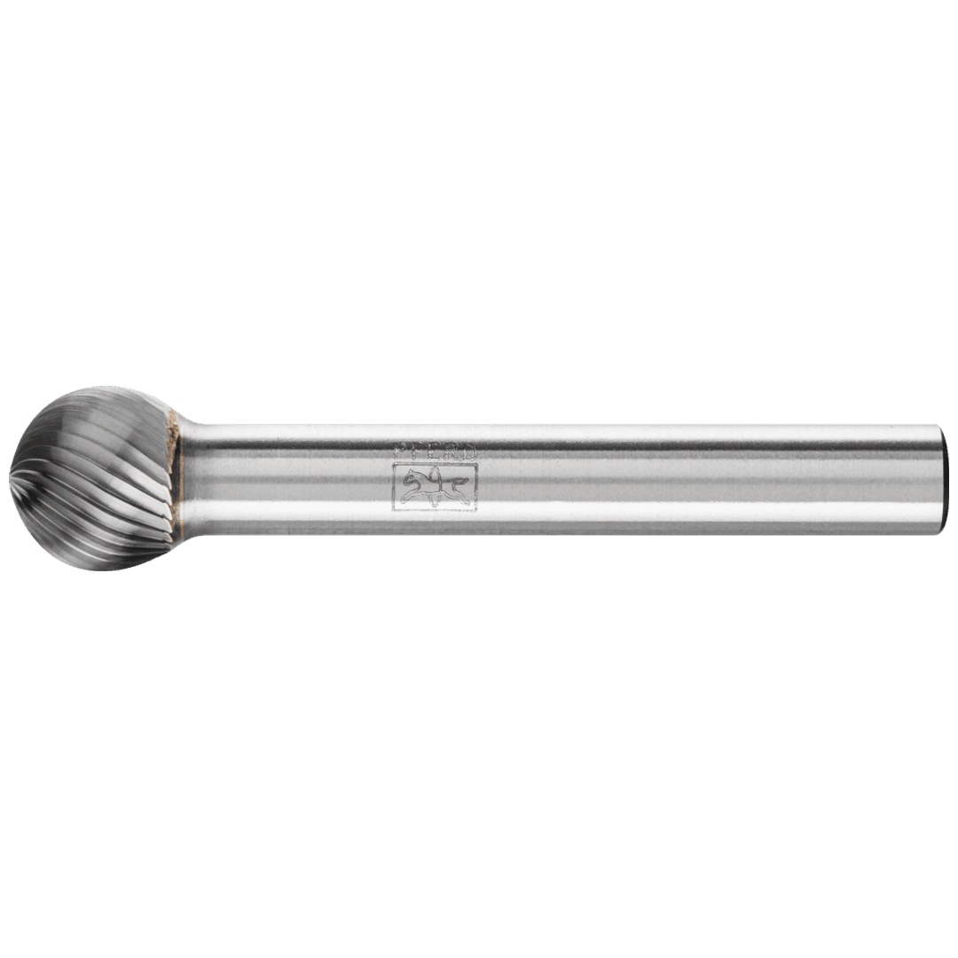 PFERD TOOLS Hartmetall Frässtift Kugel KUD Ø 10x09 mm Schaft-Ø 6 mm Z5 universal fein