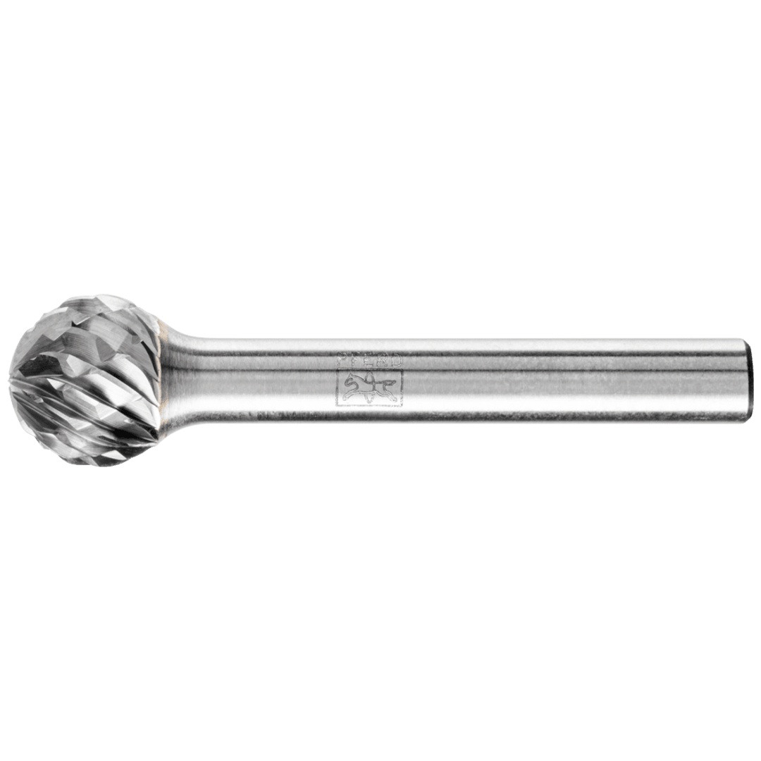 PFERD TOOLS Hartmetall Hochleistungsfrässtift ALLROUND Kugel KUD Ø 12x10mm Schaft-Ø 6 mm universal grob