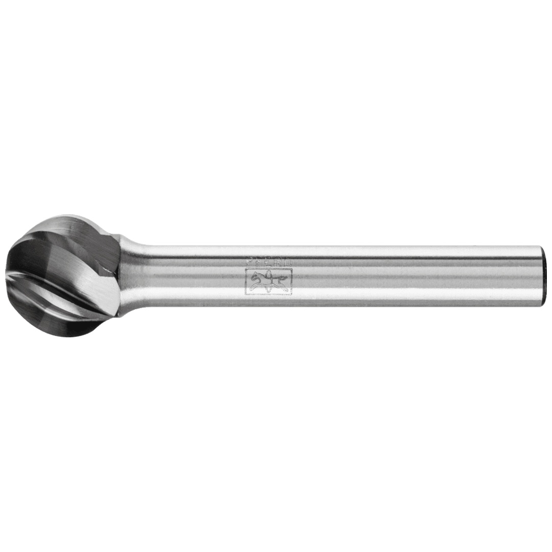 PFERD TOOLS Hartmetall Hochleistungsfrässtift ALU Kugel KUD Ø 12x10mm Schaft-Ø 6mm für Alu/NE Metalle HICOAT