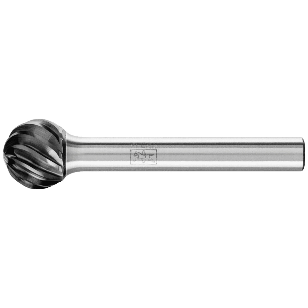 PFERD TOOLS Hartmetall Hochleistungsfrässtift INOX Kugel KUD Ø 12x10mm Schaft-Ø 6 mm HICOAT für Edelstahl