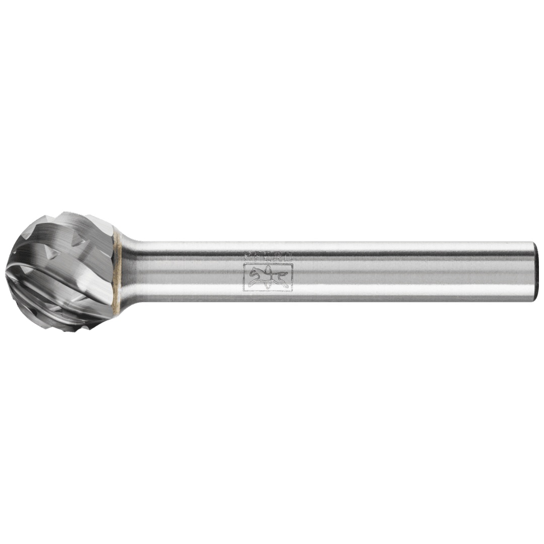 PFERD TOOLS Hartmetall Hochleistungsfrässtift NON-FERROUS Kugel KUD Ø 12x10mm Schaft-Ø 6 mm NE-Metalle