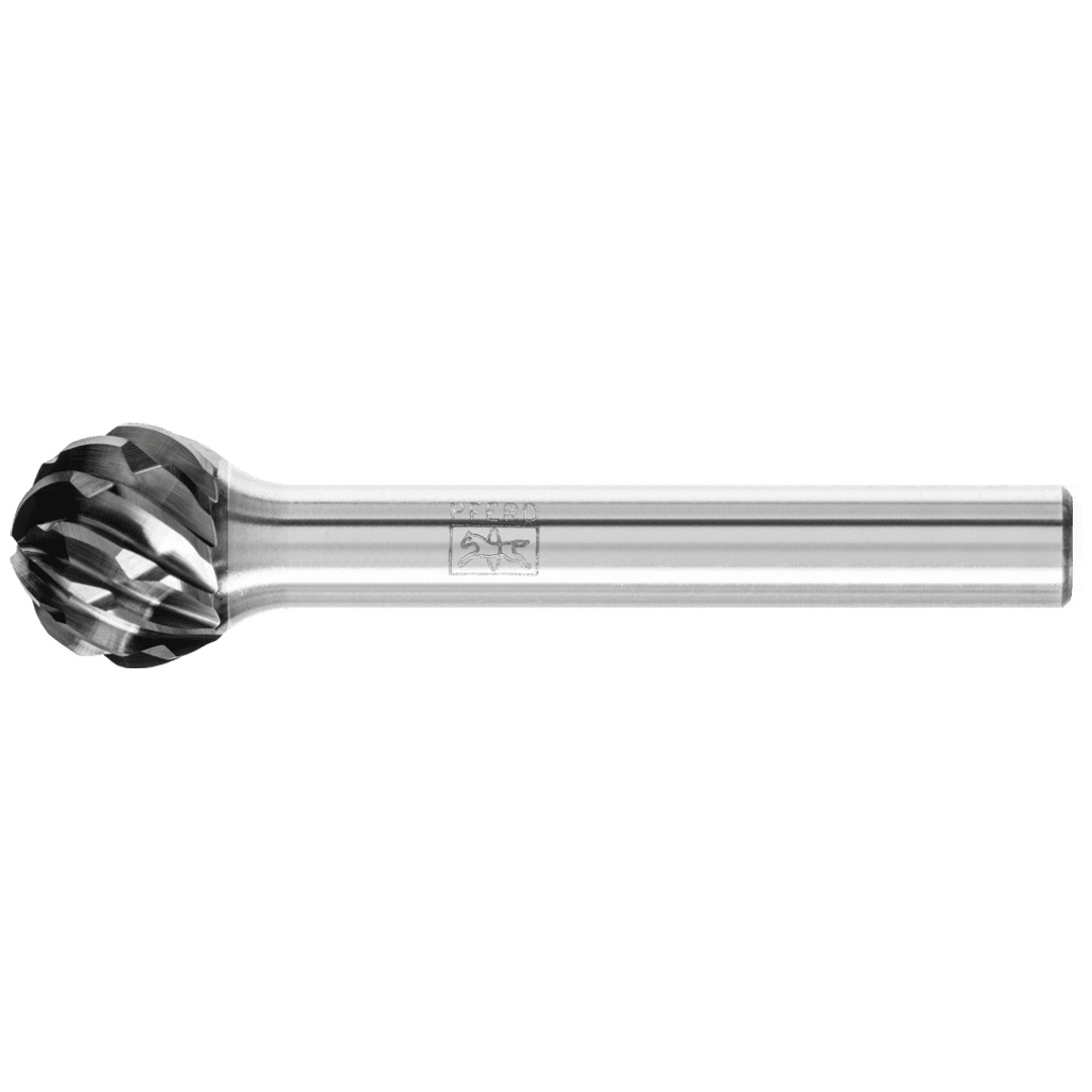 PFERD TOOLS Hartmetall Hochleistungsfrässtift STEEL Kugel KUD Ø 12x10mm Schaft-Ø 6 mm HICOAT für Stahl