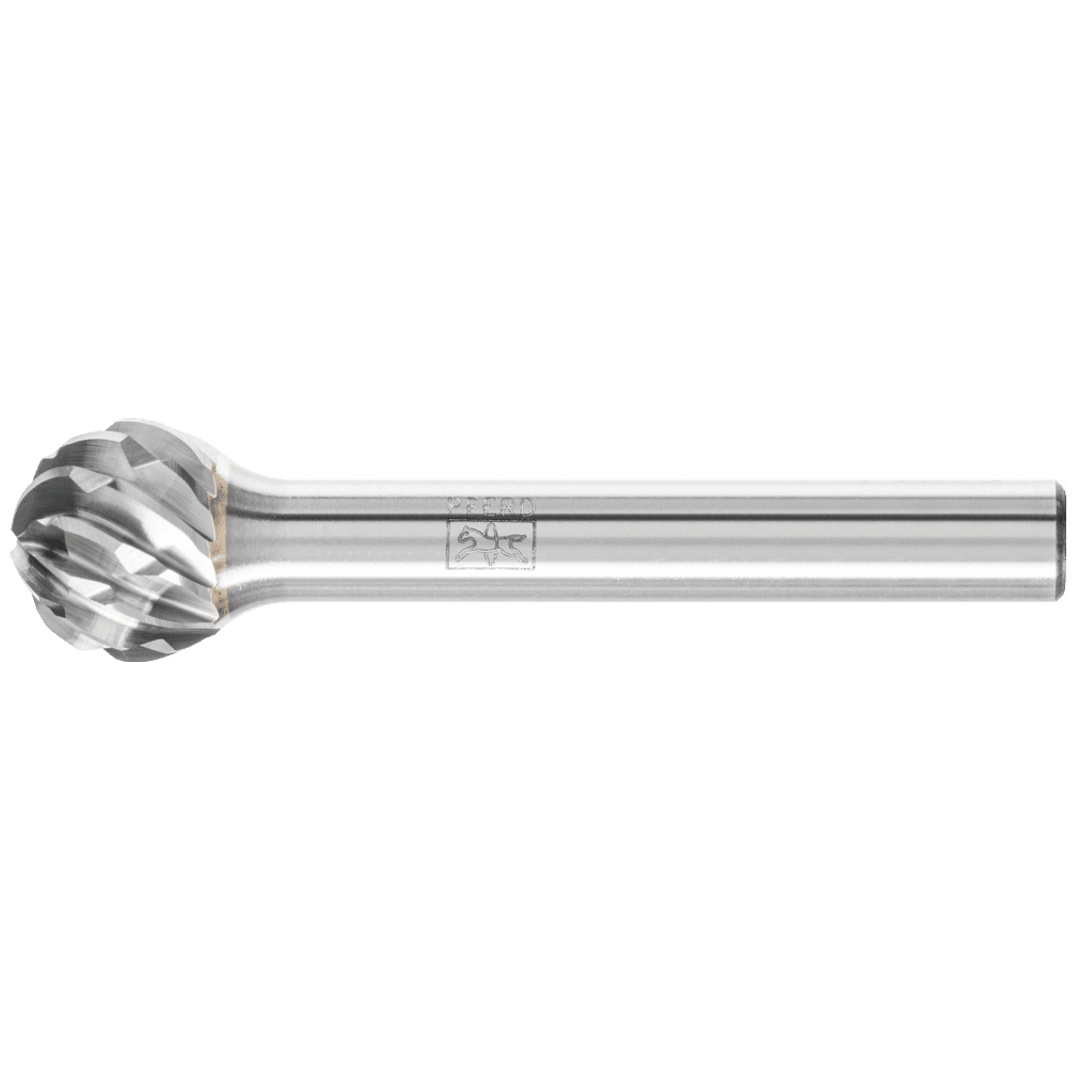PFERD TOOLS Hartmetall Hochleistungsfrässtift STEEL Kugel KUD Ø 12x10mm Schaft-Ø 6 mm für Stahl