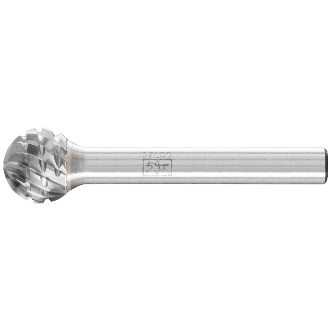 PFERD TOOLS Hartmetall Hochleistungsfrässtift Kugel KUD Ø 12x10mm Schaft-Ø 6 mm TITANIUM für Titan