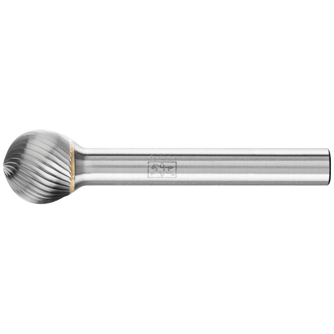 PFERD TOOLS Hartmetall Frässtift Kugel KUD Ø 12x10mm Schaft-Ø 6 mm Z5 universal fein