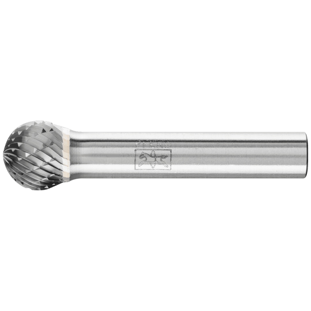 PFERD TOOLS Hartmetall Frässtift Kugel KUD Ø 12x10mm Schaft-Ø 8 mm Z3P universal mittel kreuzverzahnt