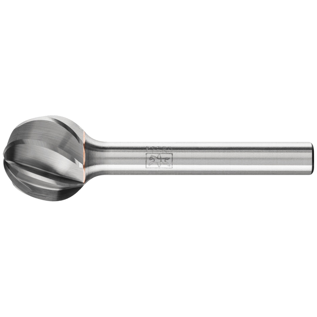 PFERD TOOLS Hartmetall Hochleistungsfrässtift ALU Kugel KUD Ø 16x14mm Schaft-Ø 6mm für Alu/NE Metalle