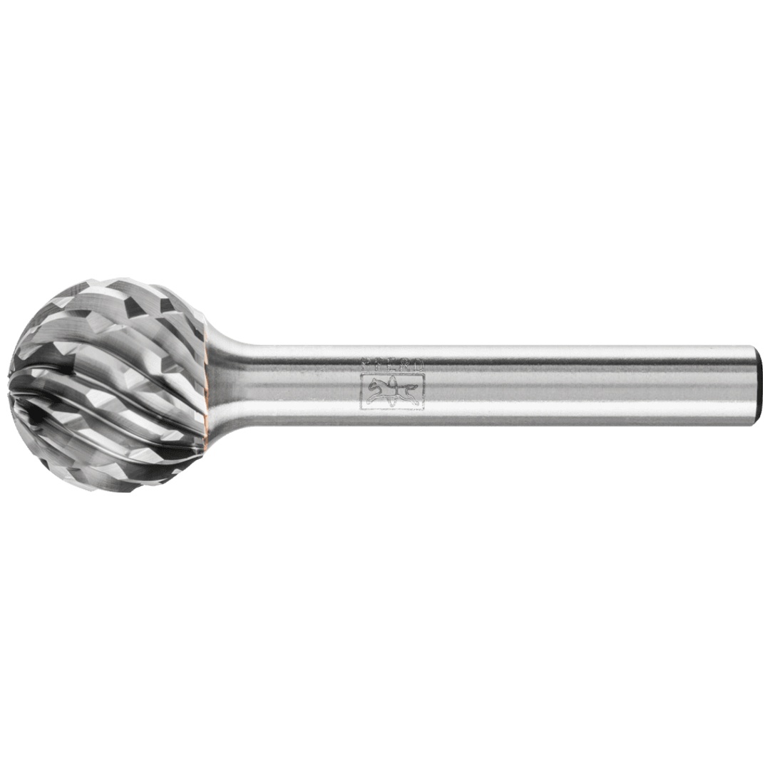PFERD TOOLS Hartmetall Hochleistungsfrässtift STEEL Kugel KUD Ø 16x14 mm Schaft-Ø 6 mm für Stahl