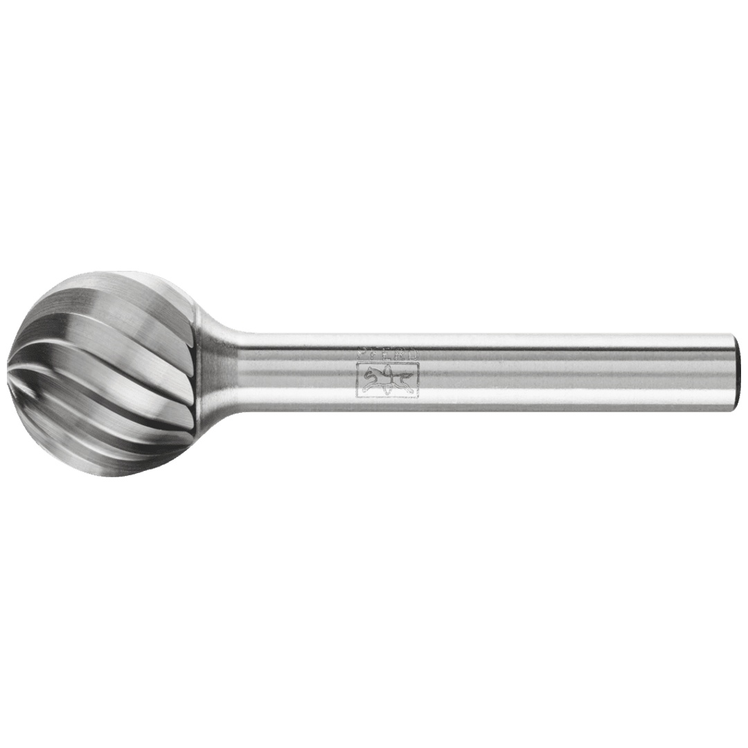 PFERD TOOLS Hartmetall Frässtift Kugel KUD Ø 16x14 mm Schaft-Ø 6 mm Z1 universal grob