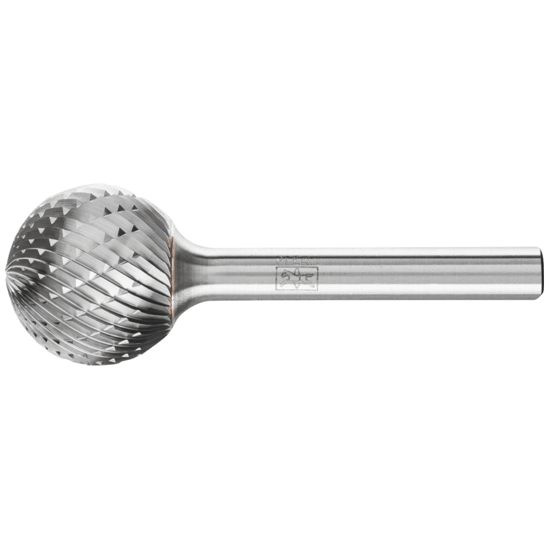 PFERD TOOLS Hartmetall Frässtift Kugel KUD Ø 20x18 mm Schaft-Ø 6 mm Z3P universal mittel kreuzverzahnt