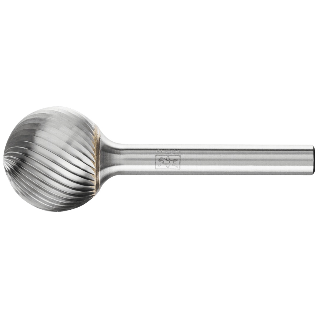 PFERD TOOLS Hartmetall Frässtift Kugel KUD Ø 20x18 mm Schaft-Ø 6 mm Z3 universal mittel