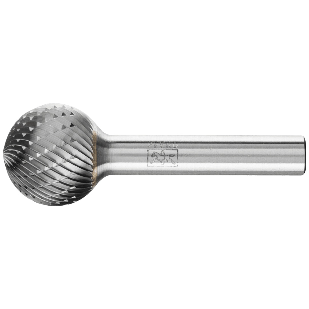 PFERD TOOLS Hartmetall Frässtift Kugel KUD Ø 20x18 mm Schaft-Ø 8 mm Z3P universal mittel kreuzverzahnt