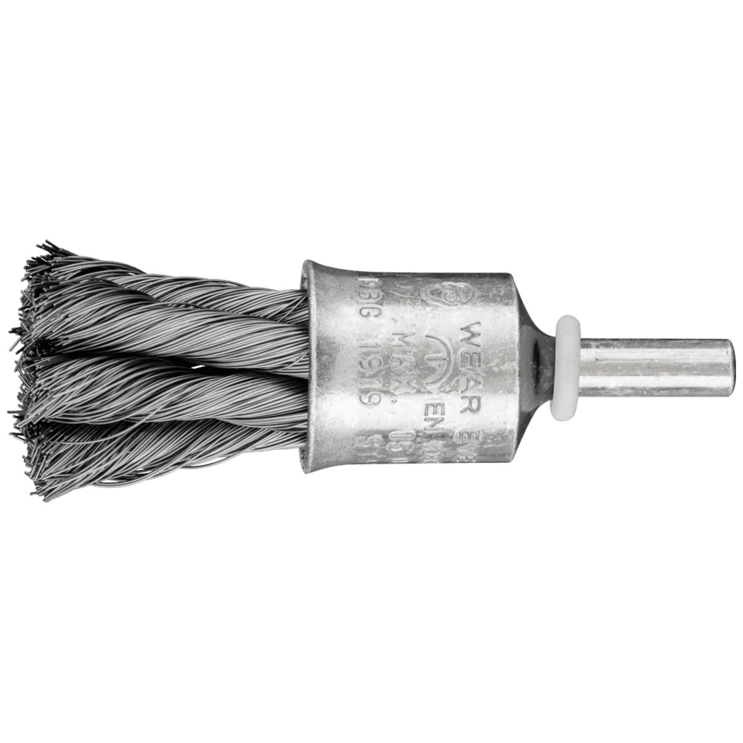 PFERD TOOLS Pinselbürste gezopft PBG Ø19 mm Schaft-Ø6 mm Stahl-Draht-Ø0,25