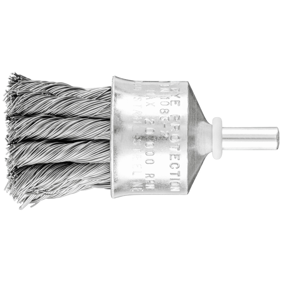 PFERD TOOLS POS Pinselbürste gezopft PBG Ø30mm Schaft-Ø6 mm Stahl-Draht-Ø0,35