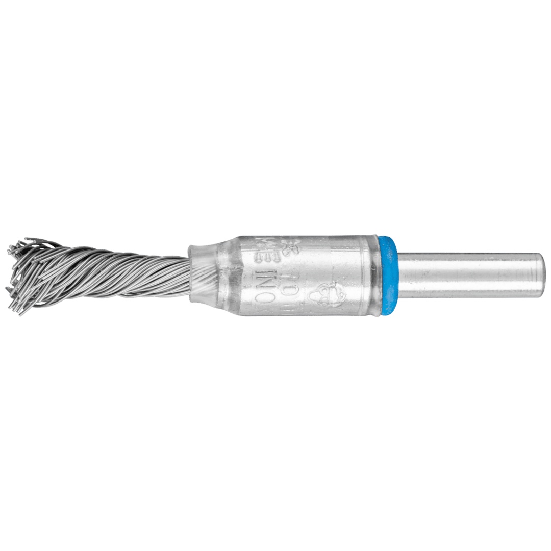 PFERD TOOLS SINGLETWIST Pinselbürste gezopft PBGS Ø10mm Schaft-Ø6 mm Edelstahl-Draht-Ø0,35