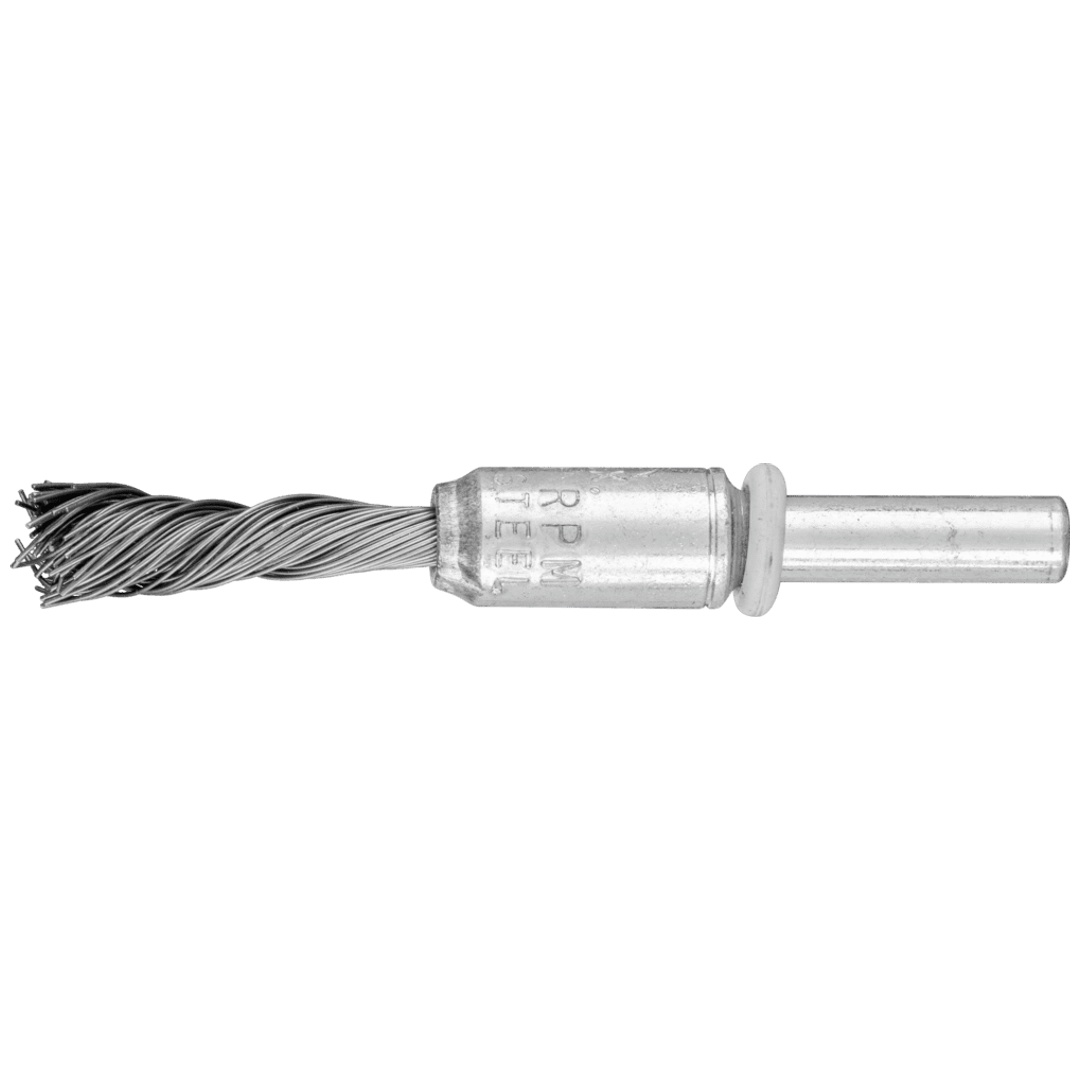 PFERD TOOLS SINGLETWIST Pinselbürste gezopft PBGS Ø 10mm Schaft-Ø 6 mm Stahl-Draht-Ø 0,35 mm (10)