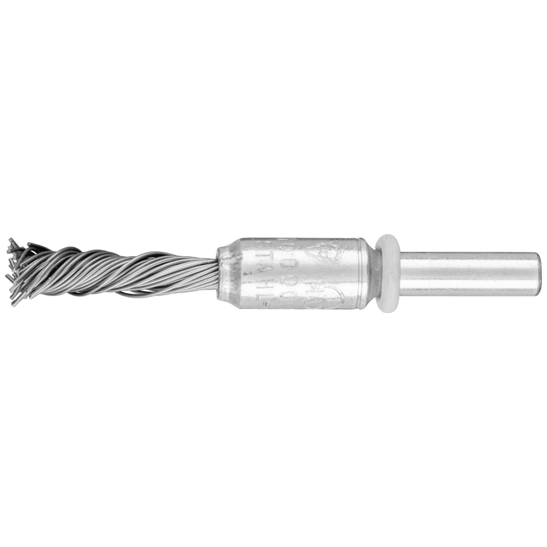 PFERD TOOLS SINGLETWIST Pinselbürste gezopft PBGS Ø10mm Schaft-Ø6 mm Stahl-Draht-Ø0,50