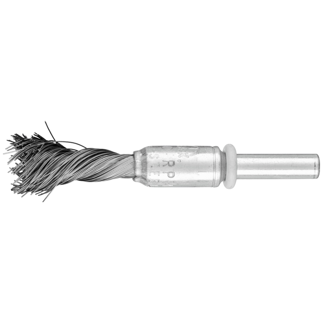 PFERD TOOLS SINGLETWIST Pinselbürste gezopft PBGS Ø12 mm Schaft-Ø6 mm Stahl-Draht-Ø0,20