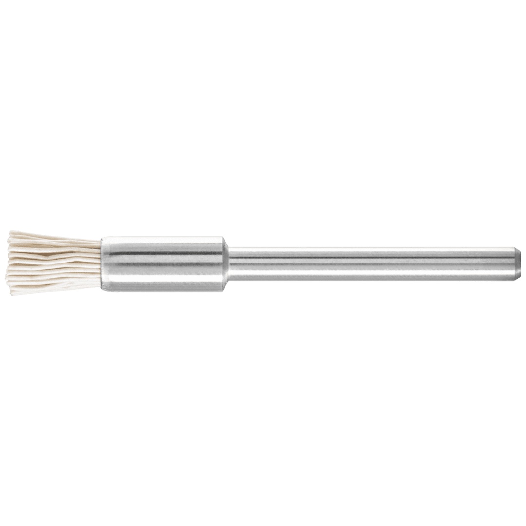 PFERD TOOLS Miniatur-Pinselbürste PBU Ø5 mm Schaft-Ø3 mm Aluminium-Oxid-Filament-Ø0,30 Korn 600